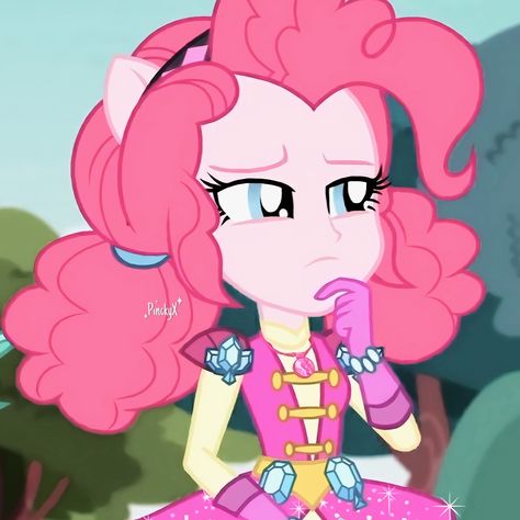 Equestria Girls Pinkie Pie, Pie Cartoon, My Little Pony Pfp, Pinkie Pie Human, Pink Pie, Magical Girl Aesthetic, Randy Cunningham, My Lil Pony, My Little Pony Drawing