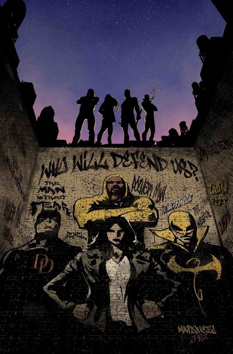 Defenders Marvel, The Defenders, Marvel Knights, Marvel Netflix, Luke Cage, Marvel Comics Art, Iron Fist, Marvel Vs, Digital Comic