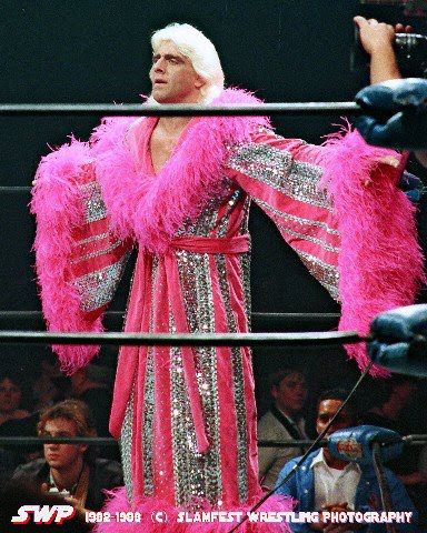 PRETTY IN PINK!!!!! WOOOOOOOOOOOOO!!!!!!!!!!!!!!!!!!!!! Rick Flair, Wrestling Shorts, Nwa Wrestling, Famous Wrestlers, Lessons In Life, No Respect, Wrestling Gear, Good Things Are Coming, Vanderbilt Commodores