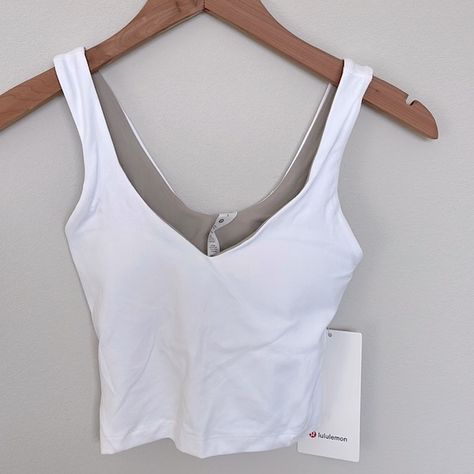 Lululemon Align Tank White, Birthday 13, Lululemon Collection, Gifts 2023, Align Tank, Light Pink Tops, Lululemon Align Tank, Lululemon Outfits, Athletic Clothes