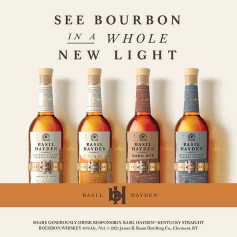 See bourbon in a whole new light. @basilhayden More here: https://liquorworldlv.com/pages/basil-hayden Basil Hayden, Rye Bourbon, Kentucky Straight Bourbon Whiskey, Drink Local, Beer Bar, Bourbon Whiskey, Scotch Whisky, Pilsner, Rye