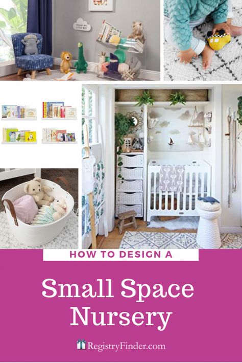 Designing A Small Space Nursery Closet Small Room, Small Space Nursery Ideas, Nursery In A Closet, Space Nursery Ideas, Crib In Closet, Cribs For Small Spaces, Changing Table Top, Modern Baby Furniture, Mini Crib Nursery