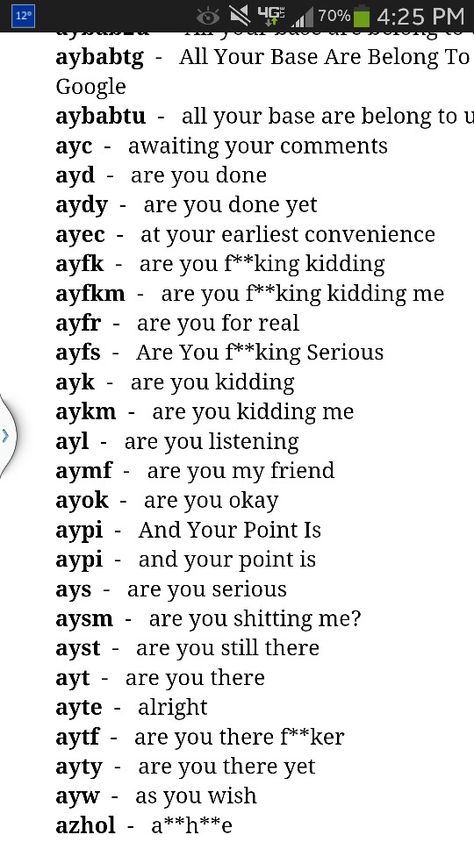 Text acronyms Text Abbreviations, Sms Language, Sign Language Words, Conversational English, Slang Words, Interesting English Words, Good Vocabulary Words, Vie Motivation, Short Words