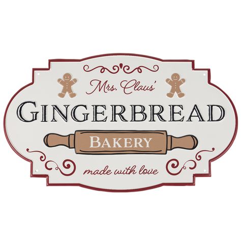 Gingerbread Bakery Wall Decor | Primitives By Kathy Bakery Wall Decor, Gingerbread Sign, Gingerbread Coffee, Gingerbread Art, Gingerbread Bakery, Christmas Jobs, Christmas Color Palette, Gingerbread Party, Gingerbread House Cookies