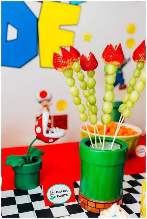 20 Super Mario Birthday Party Ideas - Lady Celebrations Super Mario Birthday Party Ideas, Mario Birthday Party Ideas, Luigi Party, Super Mario Bros Party, Mario Bros Party, Super Mario Birthday Party, Puppy Birthday Parties, Mario Birthday Party, Super Mario Birthday