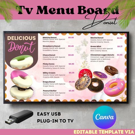 Menu board diy