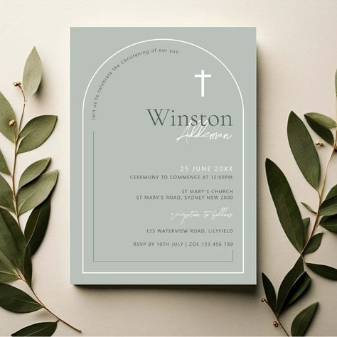 Minimalist Baptismal Invitation, Baptismal Invitation, Christian Baptism, Bday Invitations, Baby Dedication, Baptism Invitation, Baptism Invitations, Baby Christening, Elegant Invitations