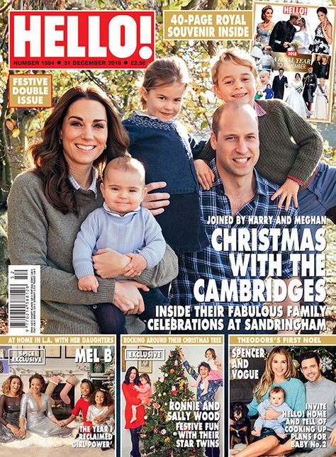 Hello Magazine Dec 2018 cover World Balance, Hello Magazine, Lady Louise Windsor, Princesa Diana, William And Kate, Duchess Kate, Family Celebrations, Prince George, Princess Charlotte