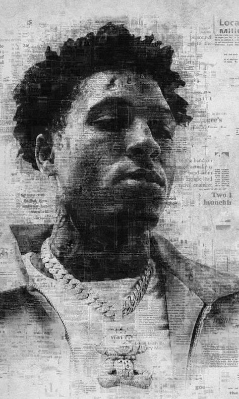 Black And White Youngboy Wallpaper, Nba Youngboy Artwork, Yb Backgrounds, Youngboy Never Broke Again Aesthetic, Nbayoungboy Wallpaper, Nba Young Boy Wallpaper, Nba Youngboy Drawing, Youngboy Drawing, 4kt Wallpaper