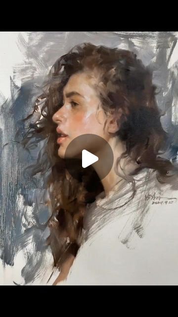 Flesh Tones, Oil Portrait Painting, Artists Painting, Realistic Oil Painting, Art Demo, Portrait Background, Instagram Painting, Flowing Hair, Oil Painting Techniques