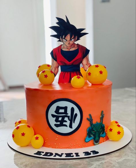 Goku Themed Birthday Party, Dragon Ball Bday Party, Dragonball Z Birthday Cakes, Dragon Ballz Cake Ideas, Dragonball Birthday Cake, Goku Theme Party Ideas, Dragonball Z Cake Ideas, Dragon Ball Z Party Ideas Birthdays, Dragon Ball Z Cake Ideas