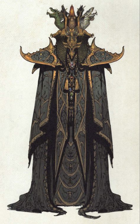 Tyranny Of Dragons Art, Hoard Of The Dragon Queen, Dnd Gods, Tyranny Of Dragons, Ceremonial Robes, Monster Inspiration, Dragon Mask, Dragons Art, Dnd Races