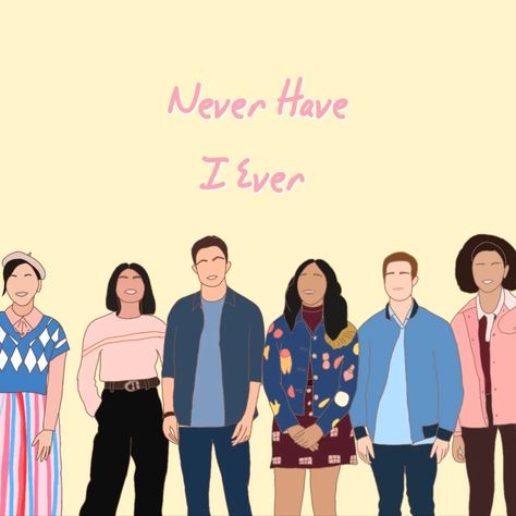 #digitaldrawing #illustration Never Have I Ever Illustration, Never Have I Ever Drawing, Never Have I Ever Poster, Never Have I Ever Cast, Wall Crafts, Blueberry Yogurt, Never Have I Ever, Printable Stickers, Canvas Poster