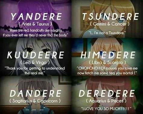 I am a Tsundere!!! And you? Anime Horoscope, Funny Zodiac Signs, Otaku Issues, Funny Zodiac, Materi Bahasa Jepang, Zodiac Characters, Anime Zodiac, Zodiac Sign Traits, Zodiac Signs Horoscope