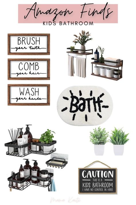 Kids Neutral Bathroom, Neutral Kids Bathroom, Farmhouse Kids Bathroom, Zen Bathroom Decor, Bathroom Country, Zen Bathroom, Neutral Bathroom, Barn Style House Plans, Barn Style House