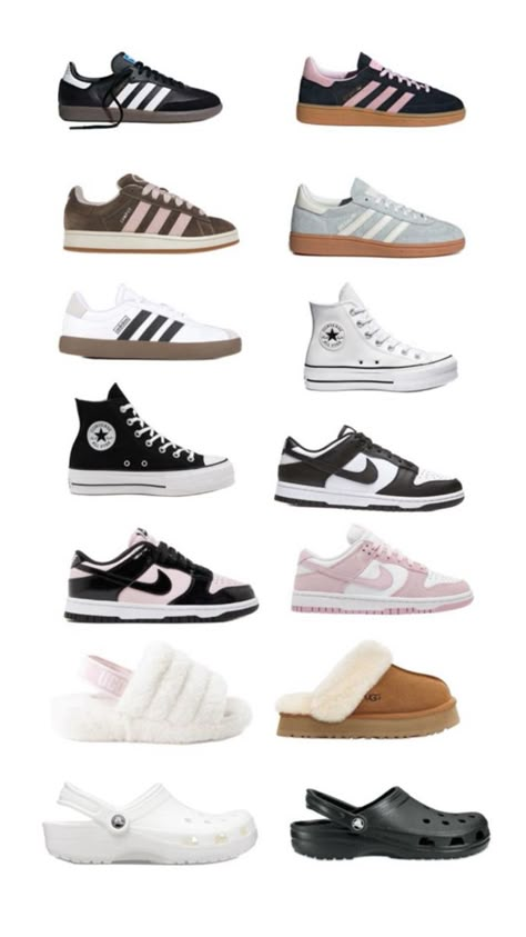 Shoes For Teenage Girl, Girls Shoes Teenage, Shoe List, Shoes List, Pretty Sneakers, Trendy Shoes Sneakers, Nike Fashion Shoes, Preppy Shoes, Pretty Shoes Sneakers