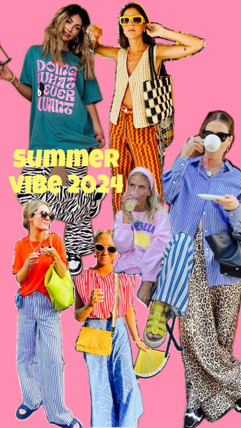 Colourful summer 24 Colorful Summer Outfits, Summer 24, Colourful Outfits, Lookbook Outfits, Spring Summer Outfits, Outfits Casuales, Look Cool, Colorful Fashion, Look Fashion