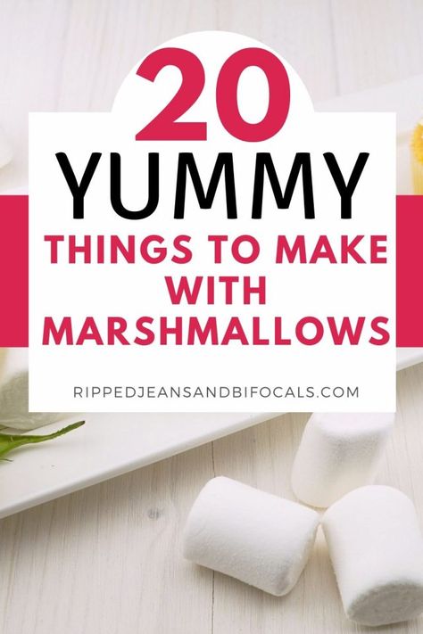 Melted Marshmallow Recipes, Marshmellow Deserts, Things To Make With Marshmallows, Marshmallow Recipe Ideas, Marshmallow Recipe Desserts, Treats With Marshmallows, Recipes Using Marshmallows, Marshmallows Recipes, Marshmellow Treats