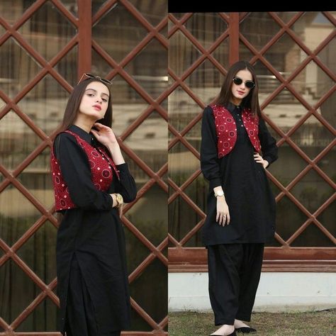 Black Shalwar Kameez, Style Outfits Summer, Summer Vibes Aesthetic, Aesthetic Summer Outfits, Pakistani Women Dresses, Pakistani Fashion Casual, Simple Black Dress, Stylish Short Dresses, Pakistani Dresses Casual