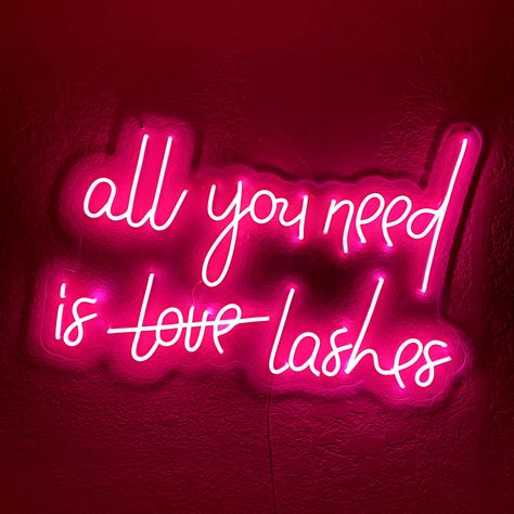 Aesthetic Tiktok Room, Neon Sign Aesthetic, Tiktok Room, Sign Aesthetic, Room Retro, Lash Quotes, Neon Quotes, Neon Signs Home, Lash Salon