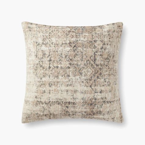 LARKSPUR PAL0014 ANTIQUE IVORY / GRAPHITE | Loloi Rugs Loloi Pillows, Amber Lewis X Loloi, Amber Lewis, Loloi Rugs, Amber Interiors, Magnolia Homes, Vintage Pillow, Real Vintage, Pillows And Throws