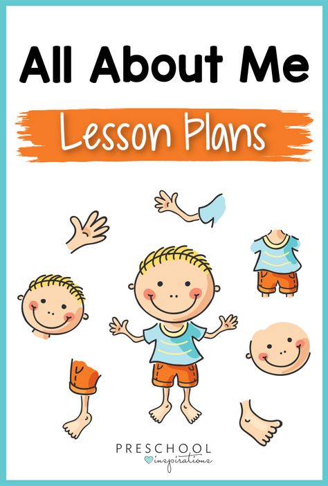 All About Me Preschool Lesson Plan, Playschool Activities Lesson Plans, All About Me Lesson Plans Kindergarten, Back To School Lesson Plans For Toddlers, I Am Special Preschool Theme, All About Me Lesson Plans Preschool, All About Me Crafts For Infants, Preschool All About Me Activities, About Me Preschool Activities