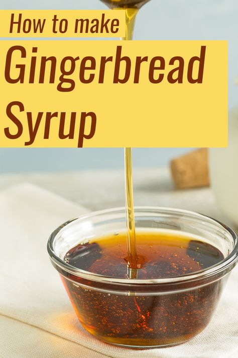 Starbucks Syrup, Homemade Coffee Syrup, Mixology Recipes, Chin Acne, Gingerbread Loaf, Gingerbread Syrup, How To Make Gingerbread, Coffee Creamer Recipe, Creamer Recipe