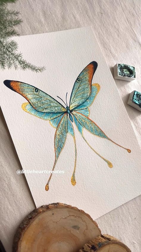 Abstract Watercolor Paintings Tutorials, Bird Painting Acrylic, Koi Fish Drawing, Butterfly Artwork, Watercolor Flowers Tutorial, Watercolor Paintings Abstract, Abstract Art Painting Diy, Butterfly Drawing, Watercolor Painting Techniques