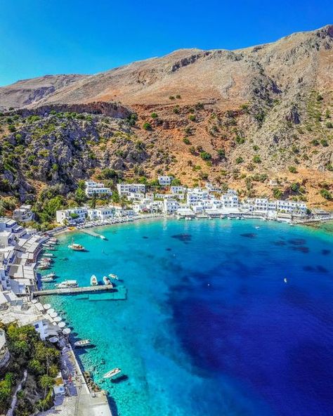 Crete Travel Guide 🇬🇷 on Instagram: "Just as beautiful from above! Love Loutro! 💙💚🤍 © Photo @george_galanakis_photography #loutro #loutrosfakia #sfakia #chania #crete #greece #allincrete #hania #greekislands #cretan #lifo #beachesnresorts #perfectgreece #wu_greece #boat #colours_of_crete #kings_greece #greece_countryside #perfect_greece #travelgoal #divineingreece #alluring_greece #alluring_islands #igers_crete #visitgreeceguide #praia #playa #alluring_greece #igers_europe #travel_drops #tr Greece Country, Chania Crete Greece, European Bucket List, Greek Isles, Design Tattoos, Mykonos Greece, Greece Islands, Crete Greece, Visiting Greece