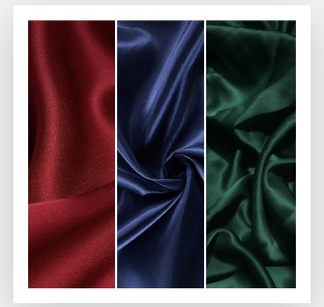 #satinsilk #satin #redsatin #navysatin #emeraldsatin #rubysatin #bluesatin #greensatin #sapphiresatin #emerald #sapphire #ruby #weddingcolours #weddingcolors #weddingtheme #colourschemes #jewel #jeweltones Jewel Tone Mood Board, Prom Colors Schemes, Royal Colors Palette, Jewel Tone Green, Royal Colours, Jewel Tone Color Palette, Face Tone, Winter Colours, Colors Inspiration