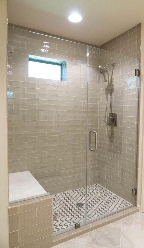 Shower with bench Shower Insert With Bench, 3x5 Shower Design With Bench, Shower Bench With Glass Enclosure, Shower Bench With Sliding Glass Door, Shower With Bench And Two Shower Heads, 3x5 Walk In Shower With Bench, Walk In Shower With Bench, Shower With Bench, Door Bench