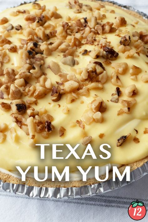 Texas Yum Yum | 12 Tomatoes Chocolate Yum Yum, Southern Living Texas Trash Pie, Cowboy Dessert Pie, Yum Yum Pie Recipe, Texas Yum Yum Pie, Texas Yum Yum, Light Pie Recipes, French Silk Slab Pie 12 Tomatoes, Texas Yum Yum Dessert