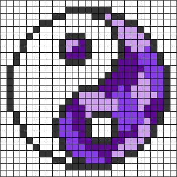 Easy Pixel Art Small Butterfly, Cross Pixel Art, Complex Pixel Art, Pixel Art Pattern Ideas, Fun Cross Stitch Patterns, Pixel Art Nature, Yin And Yang Perler Beads, Pixel Aesthetic, Pixel Pattern Design