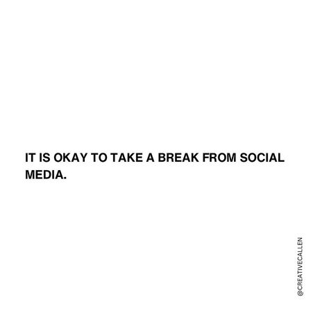 Even as your Social Media Manager, I have days set aside to be away from socials!📱 It is so needed for my creativity and to reset my mind! If you are feeling uninspired or overwhelmed with how to grow/what to post. Take some time away! Immerse yourself back into the present moment in your life. Taking a break will never hurt your consistency as long as you come back! But in order to continue creating that DOPE content you gotta find inspiration in your days, fill your cup and let your c... I Need A Break From People, Take A Break From Social Media, Taking A Break From Social Media Quotes, Social Media Break Posts, Break From Social Media Quotes, Taking A Break Quotes, Take A Break Quotes, Feeling Uninspired, Break From Social Media