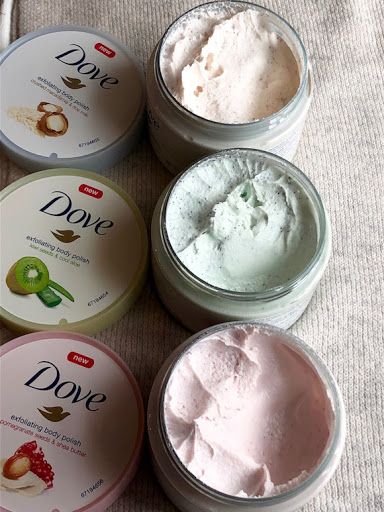 Dove Exfoliating Body Polish, Exfoliating Body Polish, Alat Makeup, Shower Skin Care, Body Polish, Body Butters, Pretty Skin Care, Health Habits, Body Scrubs