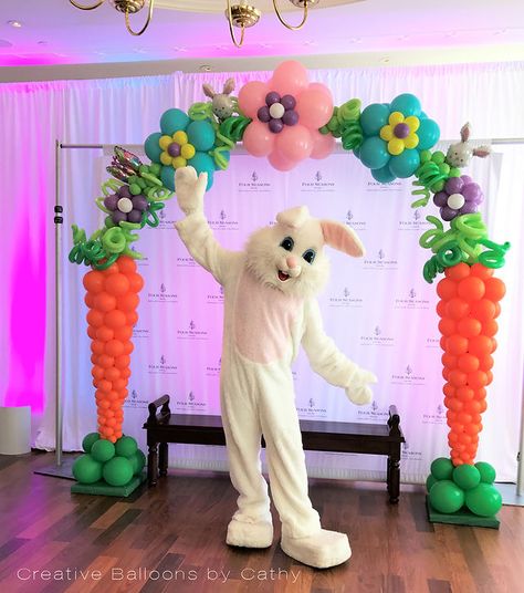 Custom Balloon Decor | Creative Balloons by Cathy LLC | Camarillo Easter Balloon Decor, Easter Decoration Ideas, Balloon Arch Decorations, Camarillo California, Easter Birthday Party, Balloon Tower, Balloon Artist, Easter Backdrops, Easter Event