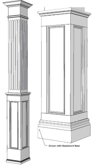 Wood Columns Interior, Interior Column Design, Column Decoration Ideas, Columns Interior, Modern Column, Columns Decor, Column Decoration, Architectural Columns, Square Columns