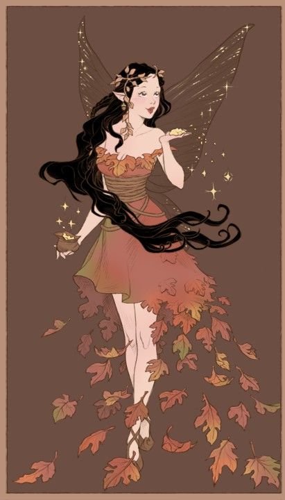 Character Thoughts, Autumn Character, Umbrella Drawing, Halloween Aesthetics, Fairy Cartoon, Harvest Celebration, Forest Drawing, Fantasy Outfits, Clothing Reference