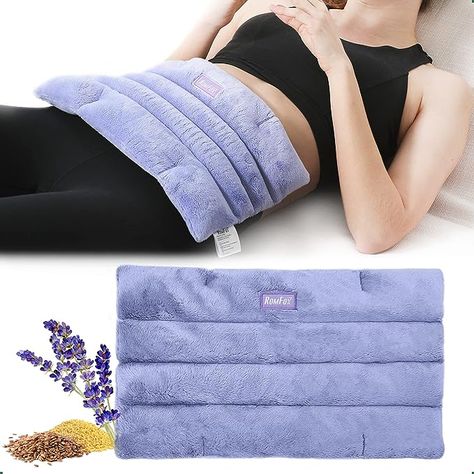 Microwavable Heating Pad for Pain Relief, Moist Heat for Cramps, Muscles, Joints, Back, Neck and Shoulders, Heat Compress Pillow, for Both Hot and Cold Therapy (Purple - Lavender Scented) Heating Pad For Cramps, Microwavable Heating Pad, Microwave Heat Pack, Heated Neck Wrap, Hot And Cold Therapy, Warm Compress, Microwave Heating Pad, Moist Heat, Hot Compress