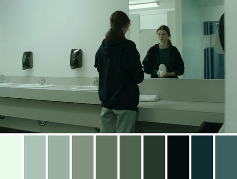 Cool Tone Cinematography, Film Moodboard Color Palettes, Cinema Colour Palette, Color Palette Cinematography, Film Color Palette Cinema, Movie Palette Color, Cinematic Colour Palette, Movie Color Palette Colour Schemes, Film Colour Palette