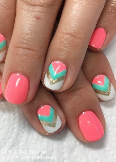 32 Summer and Spring Nails Designs and Art Ideas - April Golightly Cute Summer Nail Designs, Fruit Nail Art, Unghie Sfumate, Colorful Nails, Nail Art Designs Summer, Mermaid Nails, Cute Summer Nails, Spring Nail Art, Nailed It