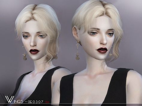 This hair style has 20 kinds of color Found in TSR Category 'Sims 4 Female Hairstyles' Ts4 Hair, Tomboy Hairstyles, The Sims 4 Pc, Pelo Sims, The Sims 4 Packs, Sims Four, Queen Fashion, Female Shorts, Sims Hair