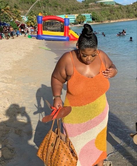 Vacation Outfits Black, Cute Vacation Outfits, Plus Size Baddie Outfits, Tropical Outfit, Vacay Outfits, Creative Products, Looks Black, Outfits Spring, Plus Size Models