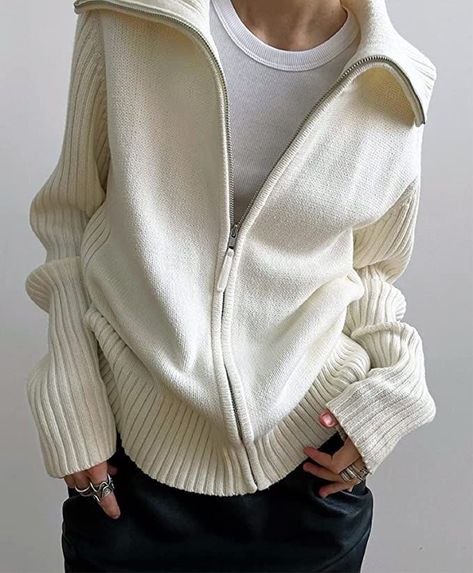 Vintage Preppy, Pull Oversize, Oversized Turtleneck Sweater, Loose Cardigan, Womens Turtleneck, Oversized Pullover, Loose Style, Long Sleeve Turtleneck, Knit Hoodie