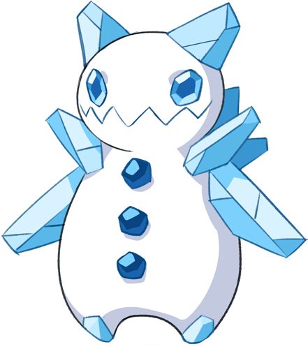 MinoSource - The guide to Mino Monsters Ice Fakemon, Ice Character, Mino Monsters, Ice Pokemon, Ice Monster, Pokemon Names, Pokemon Fusion Art, Pokemon Regions, Monster Drawing