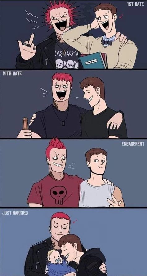 Imgur: The magic of the Internet Couple Comics, Cute Couple Comics, Gay Comics, Ship Drawing, Animale Rare, Lgbt Art, Cute Stories, Commissions Open, Gay Art