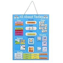 Weather Calendar, Learning Weather, Educational Chart, Date Month, Interactive Board, Classroom Calendar, Kids Schedule, Magnetic Calendar, Weather Seasons