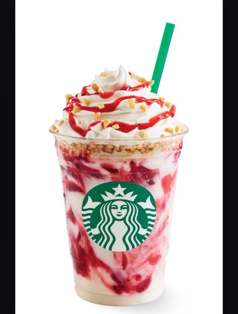 Raspberry Cheesecake Frappe! Order a white chocolate mocha frapuccino with no coffee and pumps of raspberry Strawberry Cheesecake Frappuccino, Strawberries Cheesecake, Minuman Starbucks, Coffee Frappuccino, Starbucks Strawberry, Secret Starbucks Drinks, Frappuccino Recipe, Starbucks Secret Menu Drinks, Starbucks Coffee Drinks