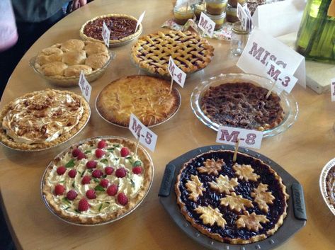 Pie Baking Contest, Pie Contest, Picnic Activities, Picnic Games, Baking Contest, Pool Landscape Ideas, Fall Pies, Harvest Fest, Pie Shop