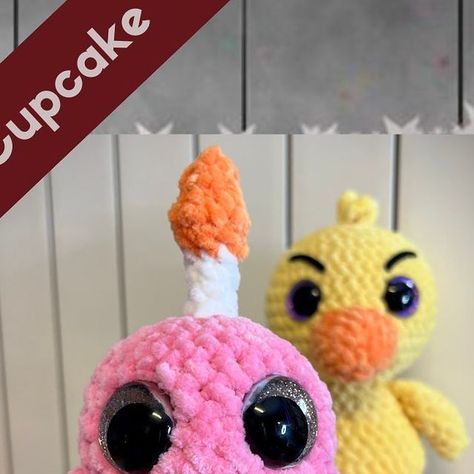 Fnaf Free Crochet Patterns, Five Nights At Freddy's Crochet Pattern, Foxy Fnaf Crochet Pattern Free, Fnaf Crochet Pattern, Fnaf Crochet Pattern Free, Crochet Five Nights At Freddys, Crochet Fnaf, Fnaf Crochet, Fnaf Cupcake